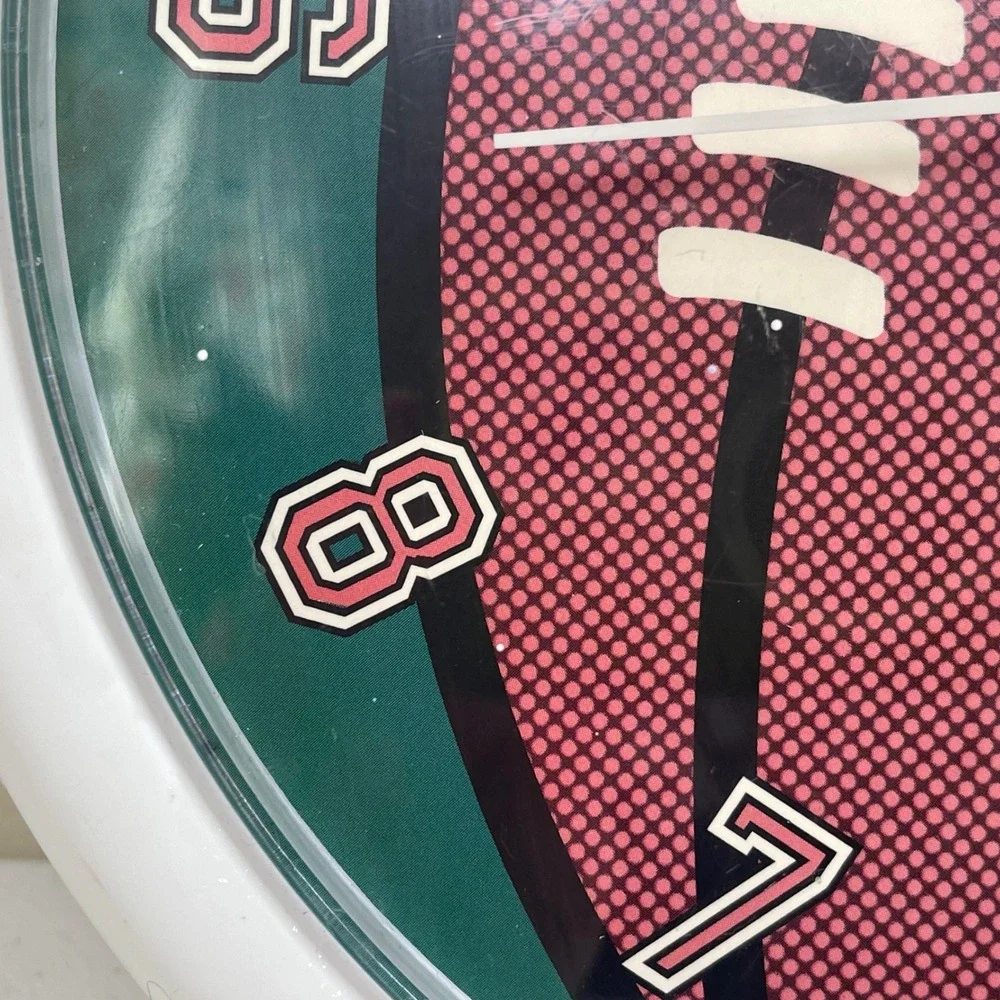 Sterling & Noble Football Wall‎ Clock Green Brown Sports Decor 9